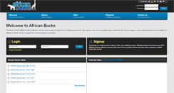 Desktop Screenshot of africanbucks.com